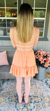 Cut Out Mini Dress Peach