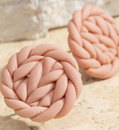 Handmade Clay Braided Earrings