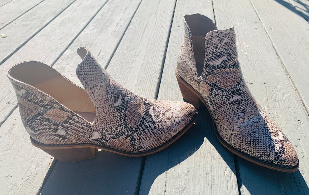 Snake Ankle Booties