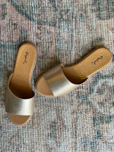 Qupid Metallic Gold Sandal