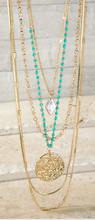 Multi Layered Charm Necklace