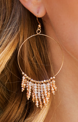 Beaded Tassel Earrings